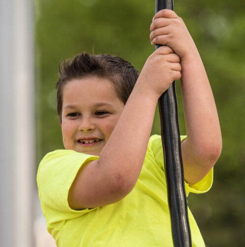 boy using the ZipKrooz®