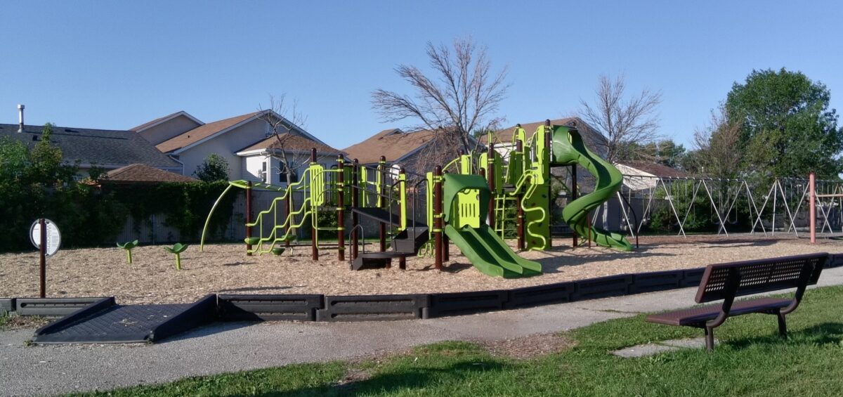 view of playground at Prairie Rose School