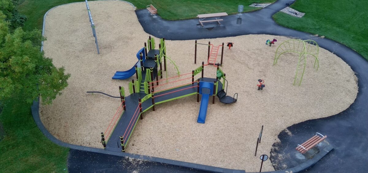 PlayBooster play structures at Andrew Mynarski VC Playground in Winnepeg.