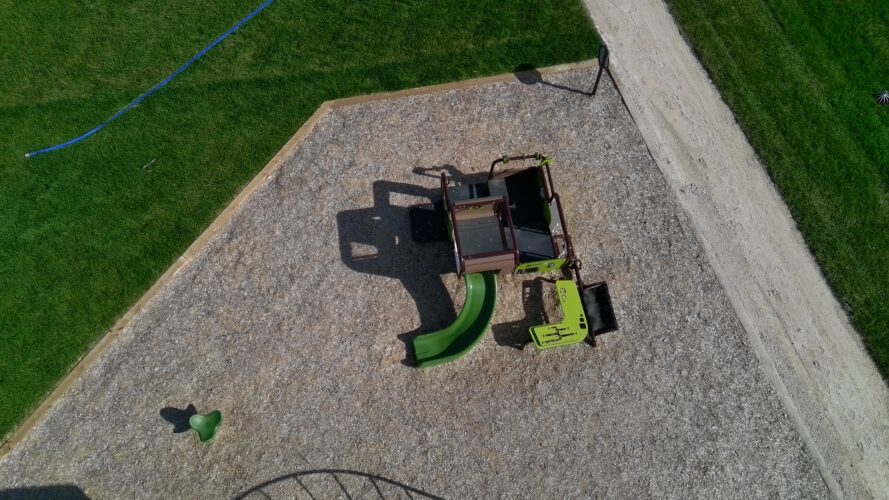 Play structure at Forest Grove Playground