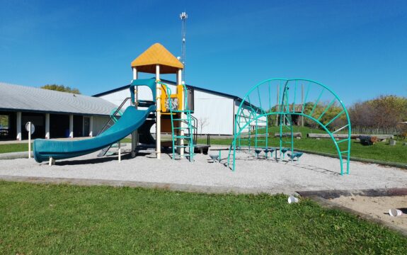 Side view of playground at New Bothwell Park